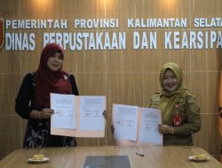 Komitmen Bersama Tingkatkan Literasi dan Pendidikan, Dispersip Kalsel dan STIE Pancasetia Jalin Kerja Sama