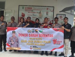 Polres Balangan Gelar Donor Darah Serentak dalam Rangka Hari Humas Polri ke-74