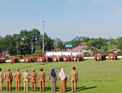 Pemkab Balangan Gelar Apel Gabungan dan Donor Darah Serentak