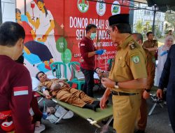 Wabup Balangan Tinjau Kegiatan Donor Darah dalam Rangka HUT ARSADA ke-25