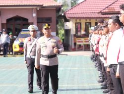 Kapolres Balangan Pimpin Apel Gelar Pasukan Ops Zebra Intan 2025