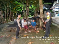 Polsek Pulau Sembilan Perkuat Rasa Aman melalui Patroli dan Sosialisasi 110