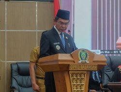 Saiful Arif Resmi Jabat Wakil Ketua II DPRD Balangan, Wabup Beri Selamat