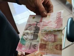 Waspada! Beredar Uang Palsu Pecahan Rp 100 Ribu di Wilayah Tanbu, SPBU Plajau Dapati Enam Lembar