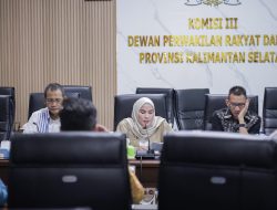 Komisi III DPRD Kalsel Bahas Progres Program Strategis Bersama Bappeda