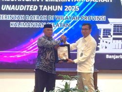 Wujudkan Akuntabilitas dan Tertib Pengelolaan Keuangan Daerah, Bupati Kotabaru Serahkan LKPD Unaudited 2025 ke BPK KalSel
