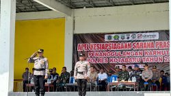 Polres Kotabaru Gelar Apel Kesiapsiagaan Karhutla Tahun 2026 di Kelumpang Hilir