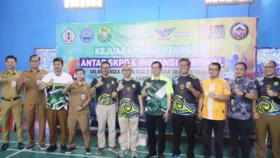 Jalin Sinergitas, BNNK Batola Gelar Turnamen Bulutangkis Antar SKPD