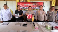 Ringkus Oknum Perantara Jual Beli Sabu, Sat Resnarkoba Polresta Banjarmasin Kejar Pemilik Ratusan Paket Sabu yang Berhasil Diamankan