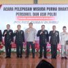 Dipimpin Kapolres, Polres Tanbu Laksanakan Wisuda Purna Bhakti Personel dan ASN Polri