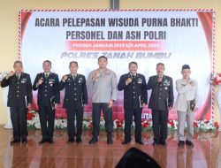 Dipimpin Kapolres, Polres Tanbu Laksanakan Wisuda Purna Bhakti Personel dan ASN Polri