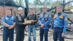 Wujud Solidaritas Insan Pers, PWI Tanbu Bantu Rekan Sejawat yang Tertimpa Musibah