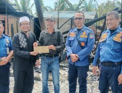Wujud Solidaritas Insan Pers, PWI Tanbu Bantu Rekan Sejawat yang Tertimpa Musibah