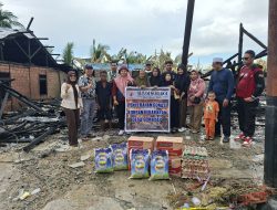 Peduli Para Korban Kebakaran, Aliansi Gebraksi Berikan Bantuan Paket Sembako
