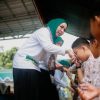 Gelorakan dan Edukasi B2SA, Ketua TP PKK Kalsel Hj Fathul Jannah Muhidin Disambut Meriah Siswa-Siswi SDN Pasar Lama 1 Banjarmasin