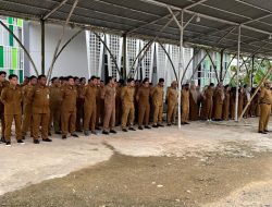 Sekretariat DPRD Balangan Gelar Apel Rutin, Akhmad Fauzi: ASN Tak Disiplin Terancam Potong Gaji