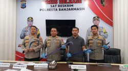 Sempat Viral di Media Sosial, Sekelompok Remaja Konvoi Bawa Sajam Diamankan Polresta Banjarmasin