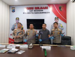 Sempat Viral di Media Sosial, Sekelompok Remaja Konvoi Bawa Sajam Diamankan Polresta Banjarmasin
