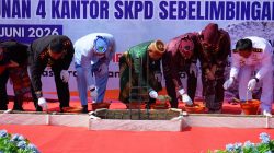 Bupati Kotabaru Letakkan Batu Pertama Pembangunan Empat Kantor SKPD di Sebelimbingan