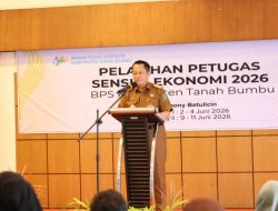 Buka Pelatihan Petugas Sensus Ekonomi 2026, Bupati Tanbu Tekankan Pentingnya Data Akurat untuk Kebijakan Pembangunan