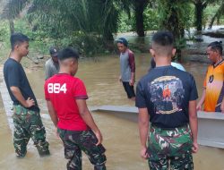 Permudah Akses Penghubung Antar Desa, Kodim 1004 Kotabaru Bangun Jembatan Merah Putih di Kecamatan Hampang