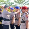 Polres Tanbu Gelar Sertijab Kasat Polair, Kapolsek Satui, Kapolsek Sungai Loban dan Kapolsek Karang Bintang