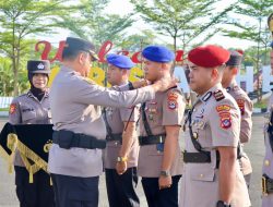 Polres Tanbu Gelar Sertijab Kasat Polair, Kapolsek Satui, Kapolsek Sungai Loban dan Kapolsek Karang Bintang