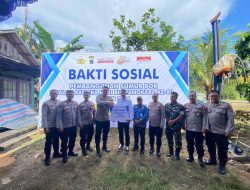 Peringati Hari Bhayangkara ke-80, Polres Tanbu Ground Breaking Bakti Sosial Pembuatan “Sumur Bor Polri Presisi”