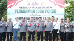 Kolaborasi dengan Arboretum Ayu Tirta, Polda Kalsel Tanam 1.000 Pohon di Peringatan Hari Bhayangkara ke-80