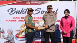 Sambut HUT Bhayangkara ke-80, Polres Tanbu dan Polsek Jajaran Bagikan 1.000 Paket Sembako