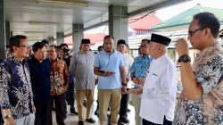 Gubernur Muhidin Tinjau Lokasi Pembangunan Gedung Kedokteran Nuklir dan Pusat Jantung Terpadu di RS Ansari Saleh
