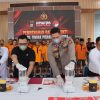 Polres Tanbu Gelar Pemusnahan Barang Bukti 2.137,52 Gram Sabu dan 30,5 Butir Pil Ekstasi
