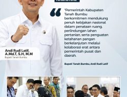 Bimtek KKPR dan Integrasi Data LBS, Bupati Andi Rudi Latif Perkuat Komitmen Ketahanan Pangan