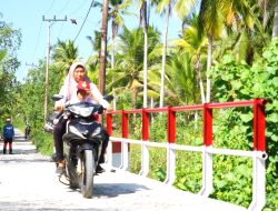 Kodim 1022/Tanah Bumbu Rampungkan Pembangunan Jembatan Garuda di Desa Tanete
