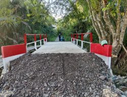Gotong Royong TNI dan Masyarakat, Kodim 1022 Tanbu Rampungkan Pembangunan Jembatan Garuda Kedua di Desa Tanete