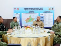 Gubernur H Muhidin Bersama Pangdam XXII/Tambun Bungai dan Forkopimda Rakor Tentukan Langkah Strategis Hadapi Karhutla di Kalsel