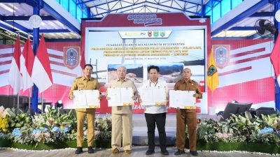 Bupati Kotabaru Lakukan Penandatanganan Adendum Nota Kesepakatan Bersama Proyek Strategis di Kalsel