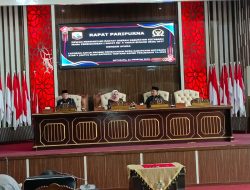 DPRD Kotabaru Gelar Rapat Paripurna Penyampaian Laporan Akhir Proses Terhadap Raperda