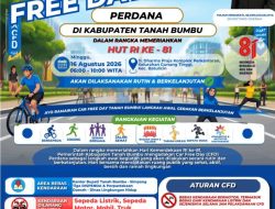 Car Free Day Perdana Tanah Bumbu Meriahkan HUT RI Ke-81 dengan Olahraga, UMKM, dan Edukasi Lingkungan
