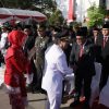 Kartoyo Hadiri Upacara Penurunan Bendera HUT ke-81 RI di Banjarbaru