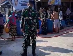 Kodim 1004 Kotabaru Salurkan Air Bersih ke Tiga Wilayah di Kabupaten Kotabaru