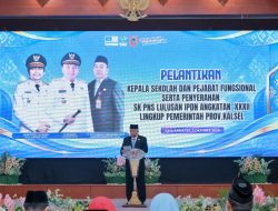 141 Kepala Sekolah Resmi Dilantik, Gubernur H Muhidin Wanti-wanti Jangan Ada Pungli hingga Penggunaan BOS Sesuai Pertanggungjawaban