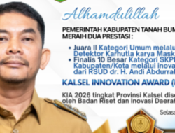 Detektor Karhutla Tanah Bumbu Raih Juara II Kalsel Innovation Award 2026, SIPLAYER Masuk 10 Besar